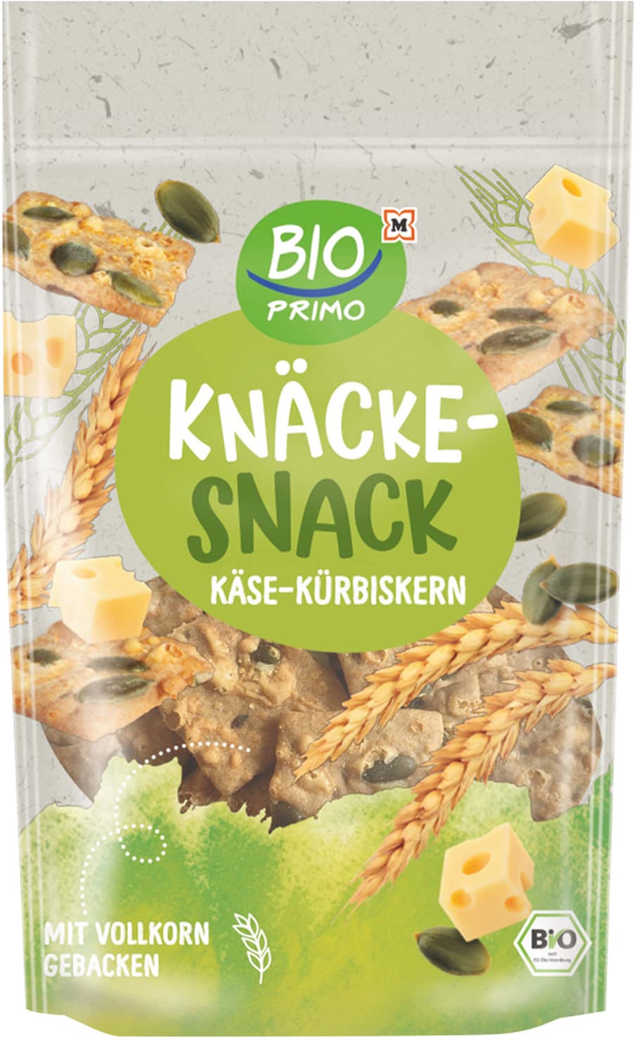 BIO PRIMO Bio Knäckesnack Käse-Kürbiskern