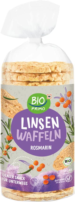 BIO PRIMO Bio Linsenwaffeln mit Rosmarin