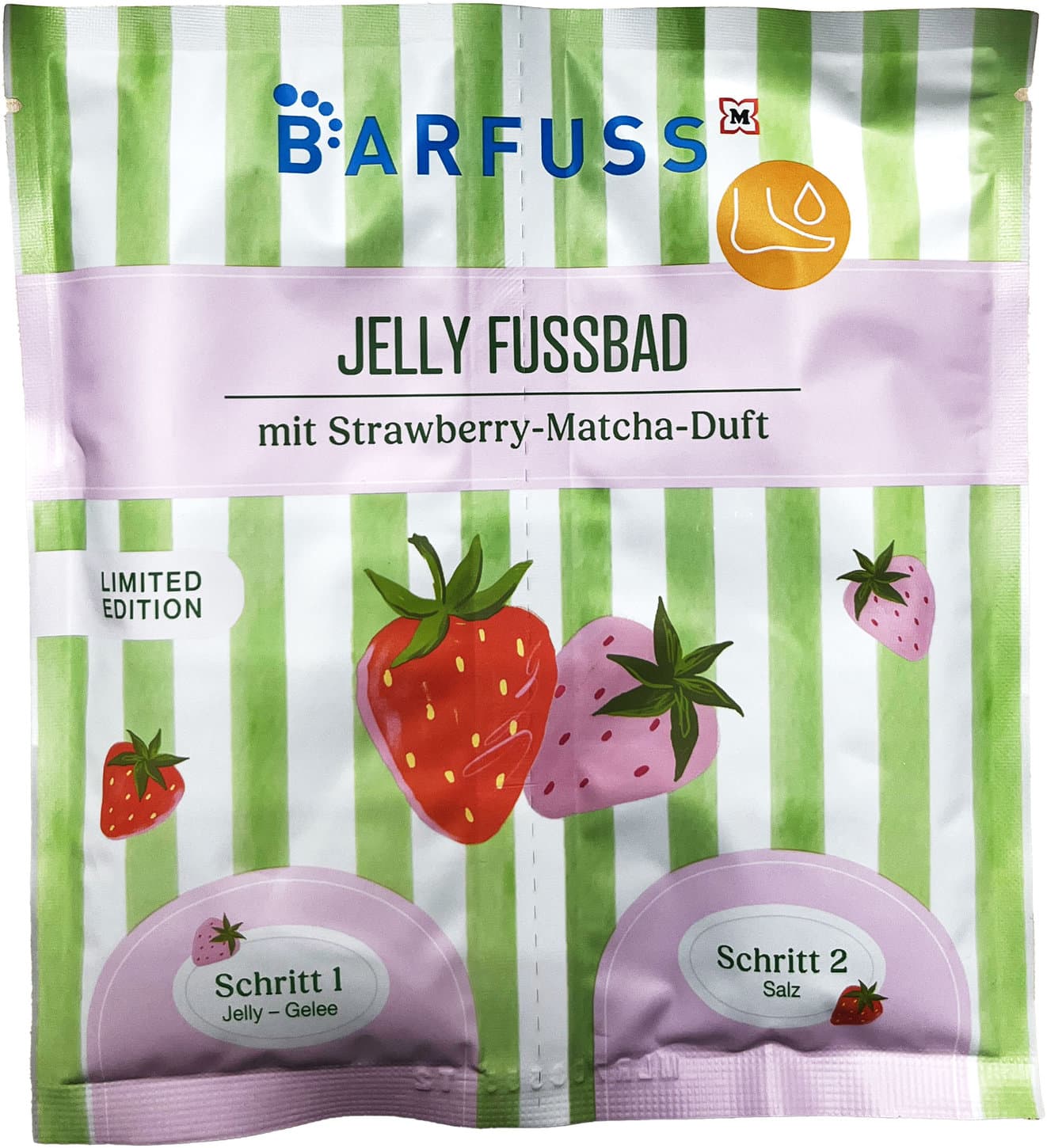 BARFUSS  Jelly Fußbad Strawberry Matcha