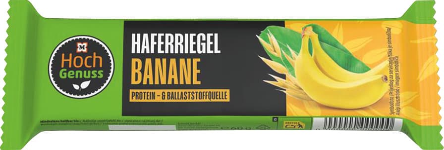 Hochgenuss Haferriegel Banane
