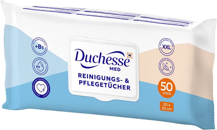 Duchesse MED Feuchte Reinigungs- & Pflegetücher