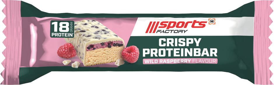 SPORTS FACTORY Crispy Proteinbar Wild Raspberry