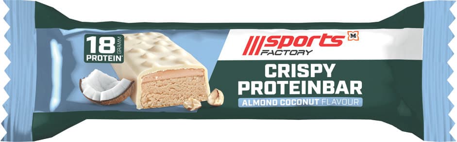 SPORTS FACTORY Crispy Proteinbar Almond Coconut Flavour