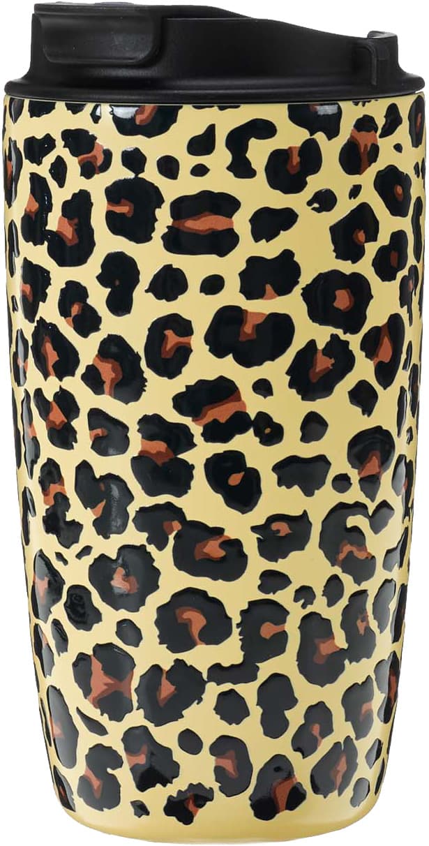 TRENDSHOP Kaffeebecher Leopard 0,5l