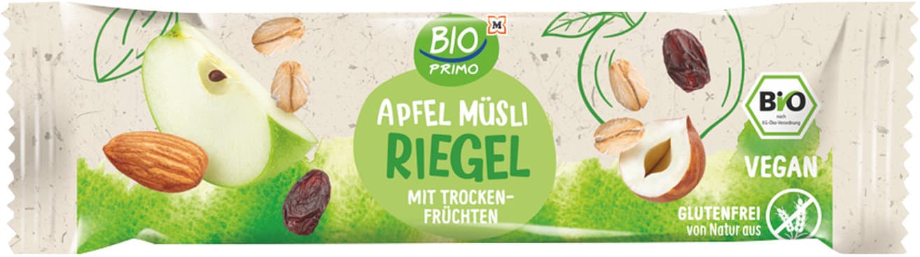 BIO PRIMO Bio Apfel Müsli Riegel