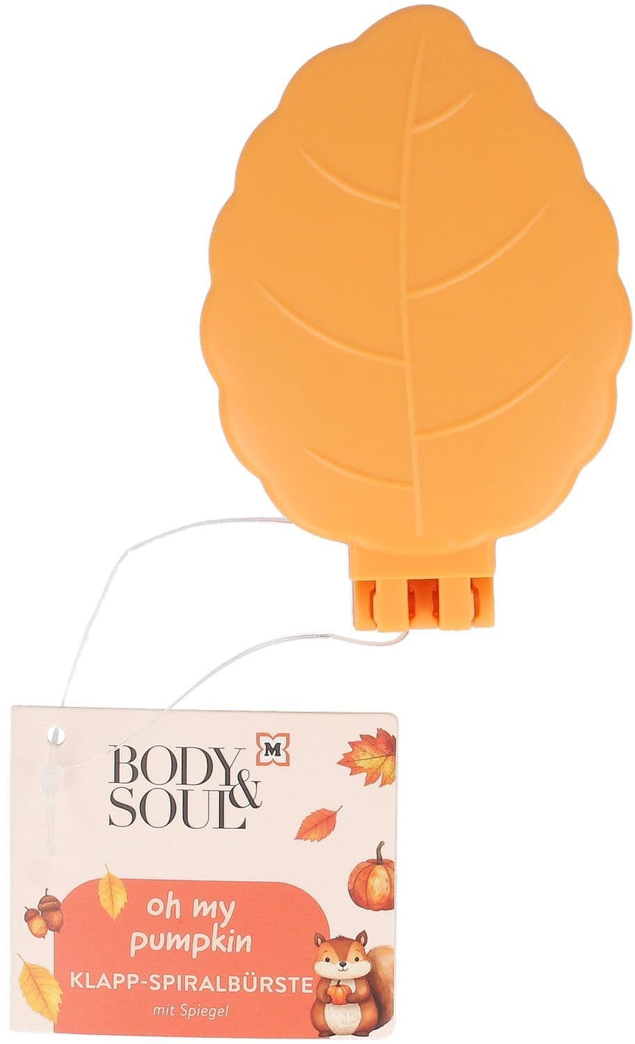BODY&SOUL Klapp-Spiralbürste Oh my Pumpkin