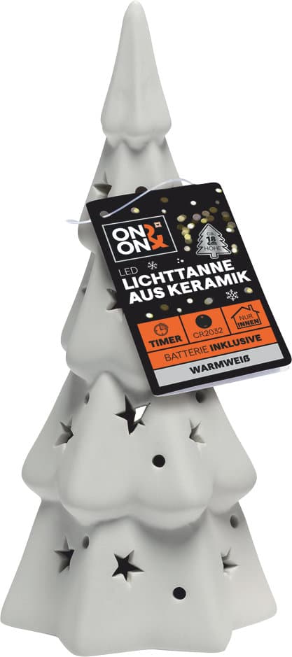 ON&ON LED-Lichttanne aus Keramik H=18cm