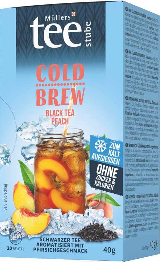Müllers Teestube Cold Brew Black Tea Peach