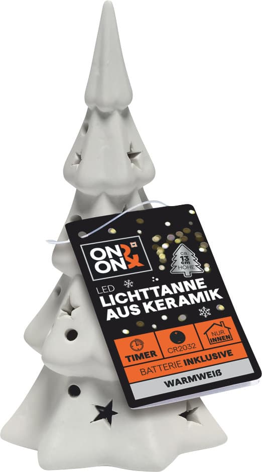 ON&ON LED-Lichttanne aus Keramik H=13cm