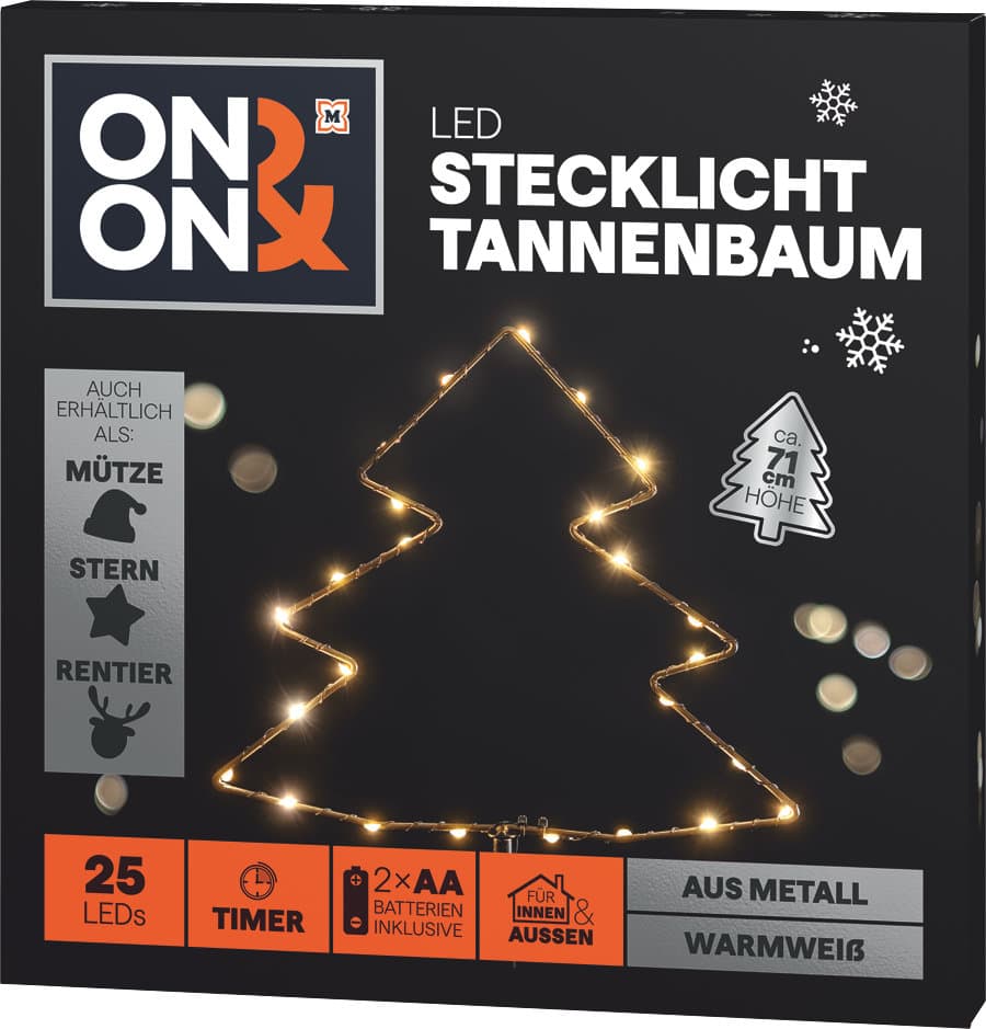 ON&ON LED-Stecklicht Tannenbaum