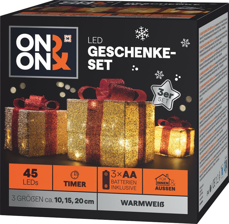 ON&ON LED-Geschenk 3er Pack