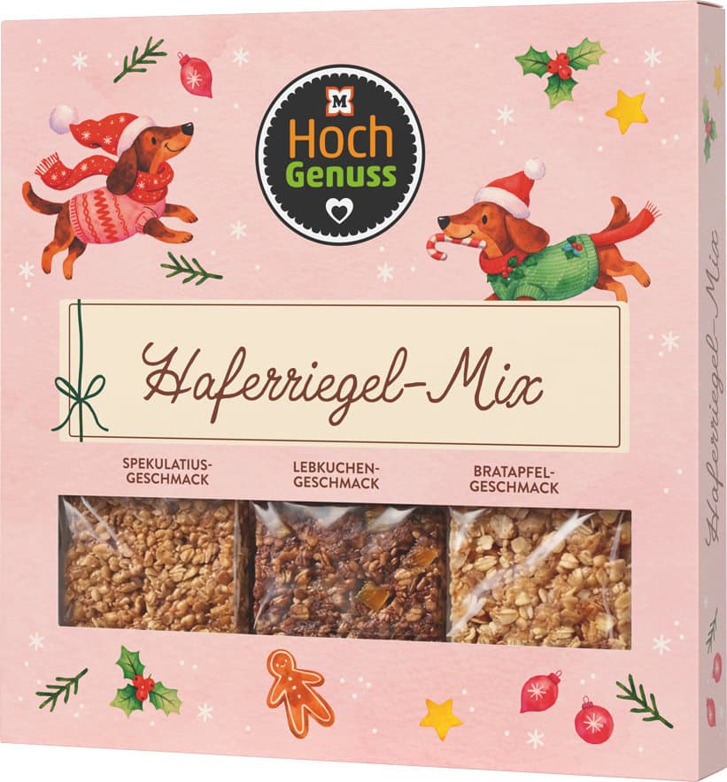 Hochgenuss Haferriegel Mix Lovely Christmas
