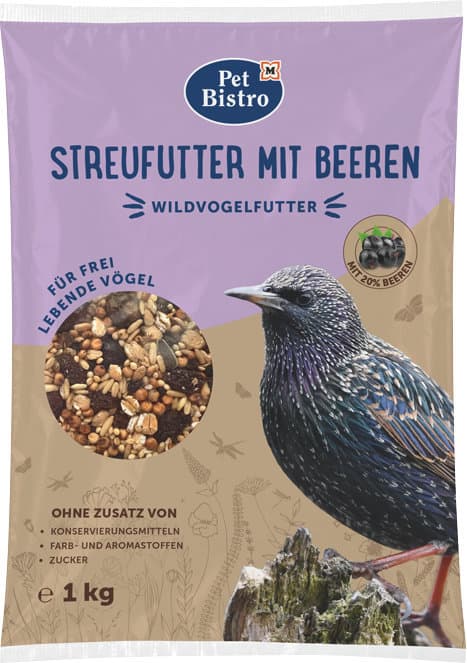 Pet Bistro Wildvogelfutter Streufutter mit Beeren