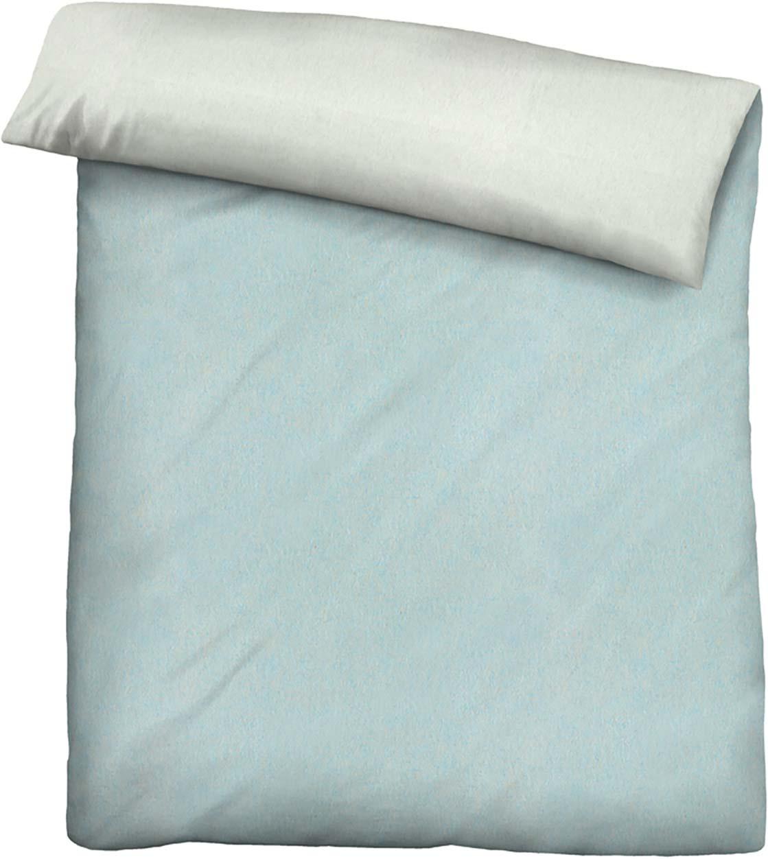 Produktbild biberna Melange Flanell Bettwäsche 70x90cm, 140x200cm 2 von 10