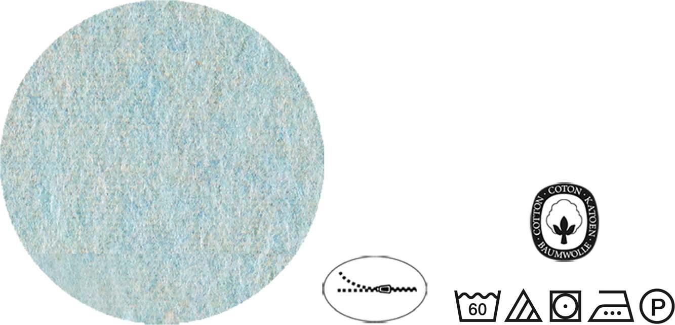 Produktbild biberna Melange Flanell Bettwäsche 70x90cm, 140x200cm 3 von 10
