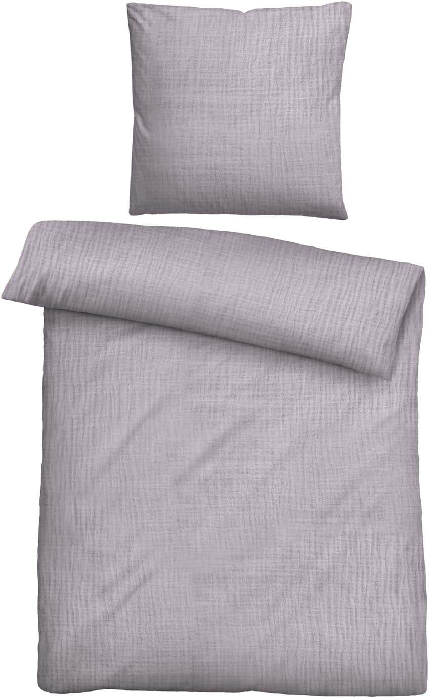 biberna Musselin Bettwäsche 80x80cm, 135x200cm