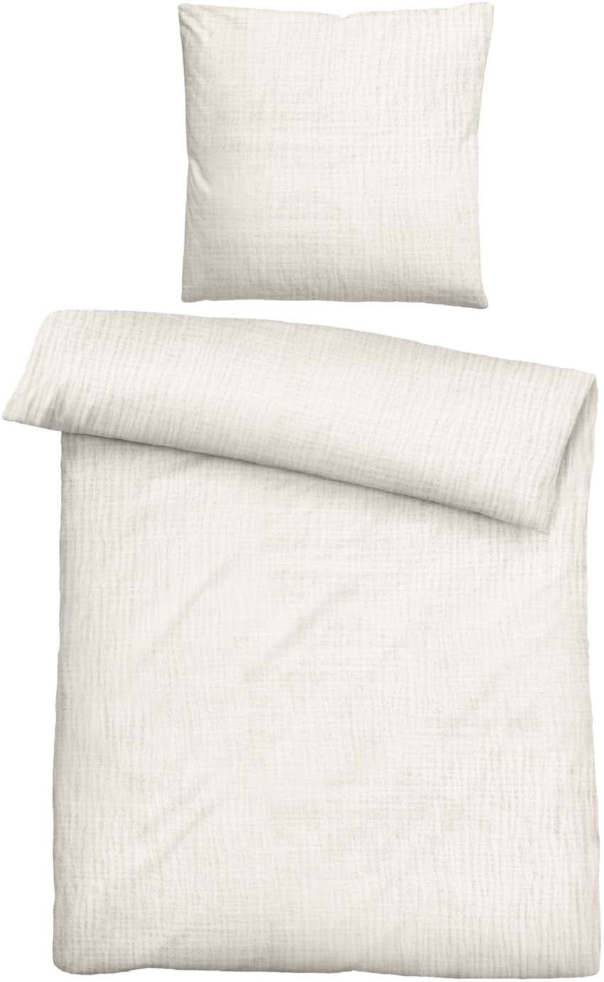 biberna Musselin Bettwäsche 80x80cm, 155x220cm