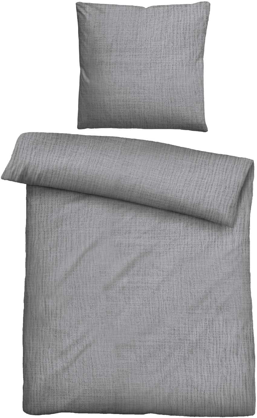 biberna Musselin Bettwäsche 80x80cm, 155x220cm
