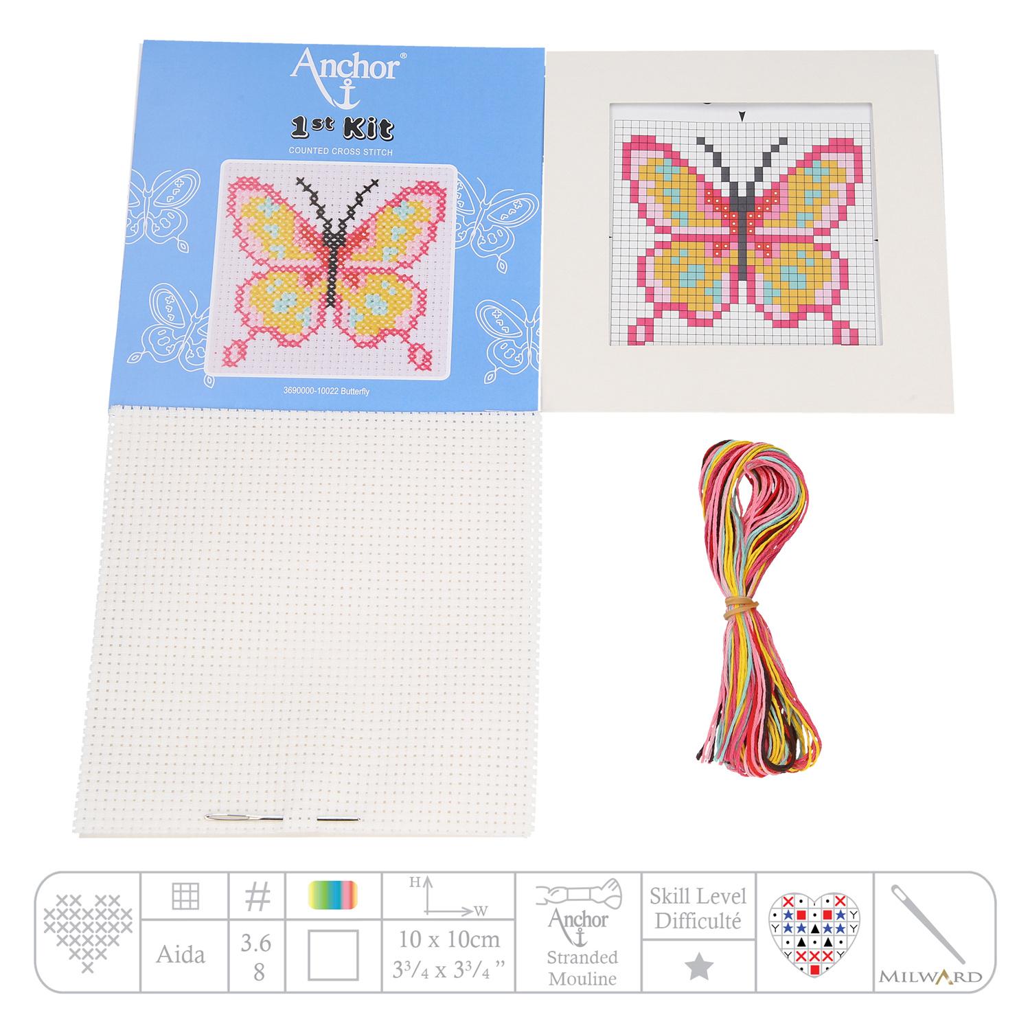 Produktbild Anchor Stickset 1st Kit - Schmetterling 2 von 2