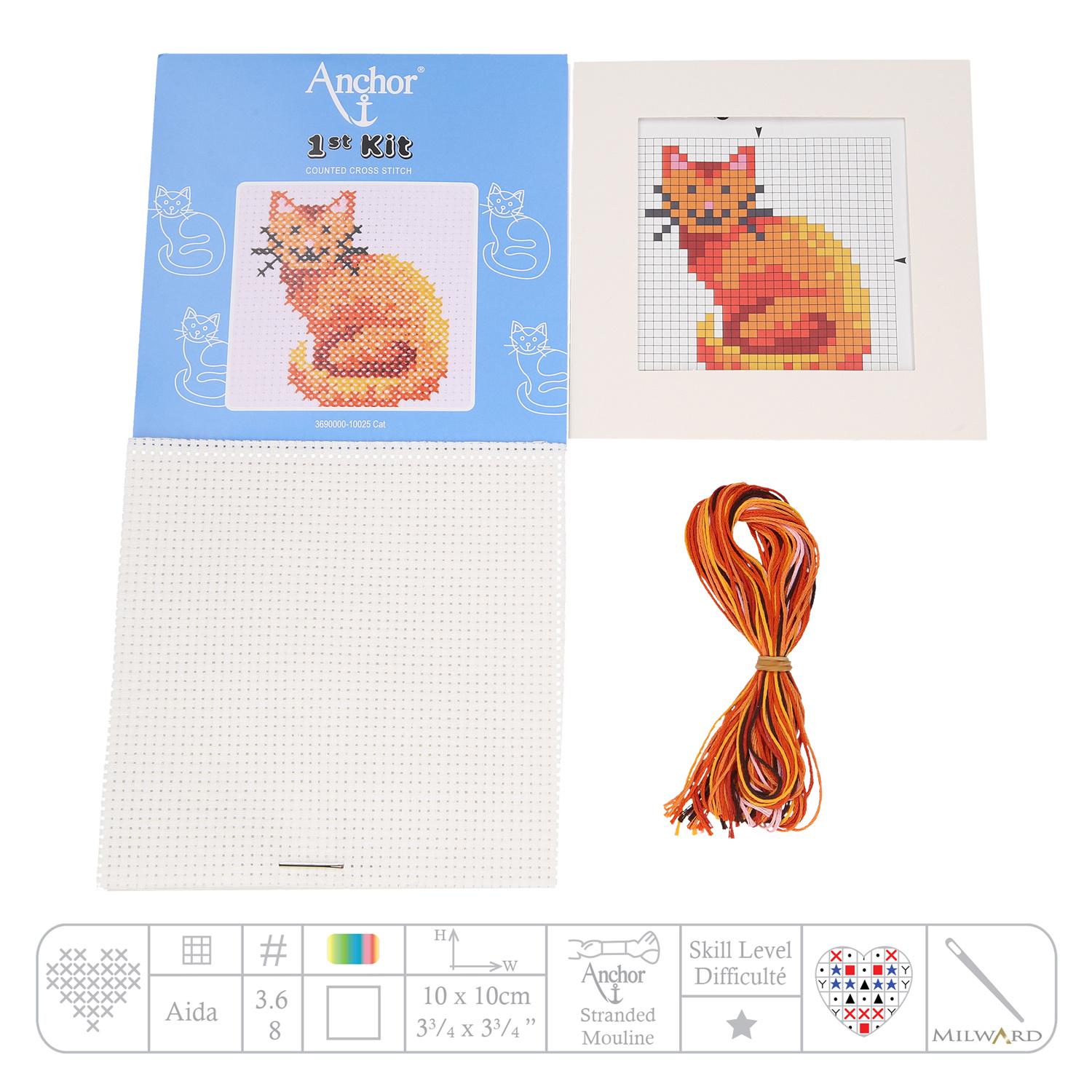 Produktbild Anchor Stickset 1st Kit - Katze 2 von 2