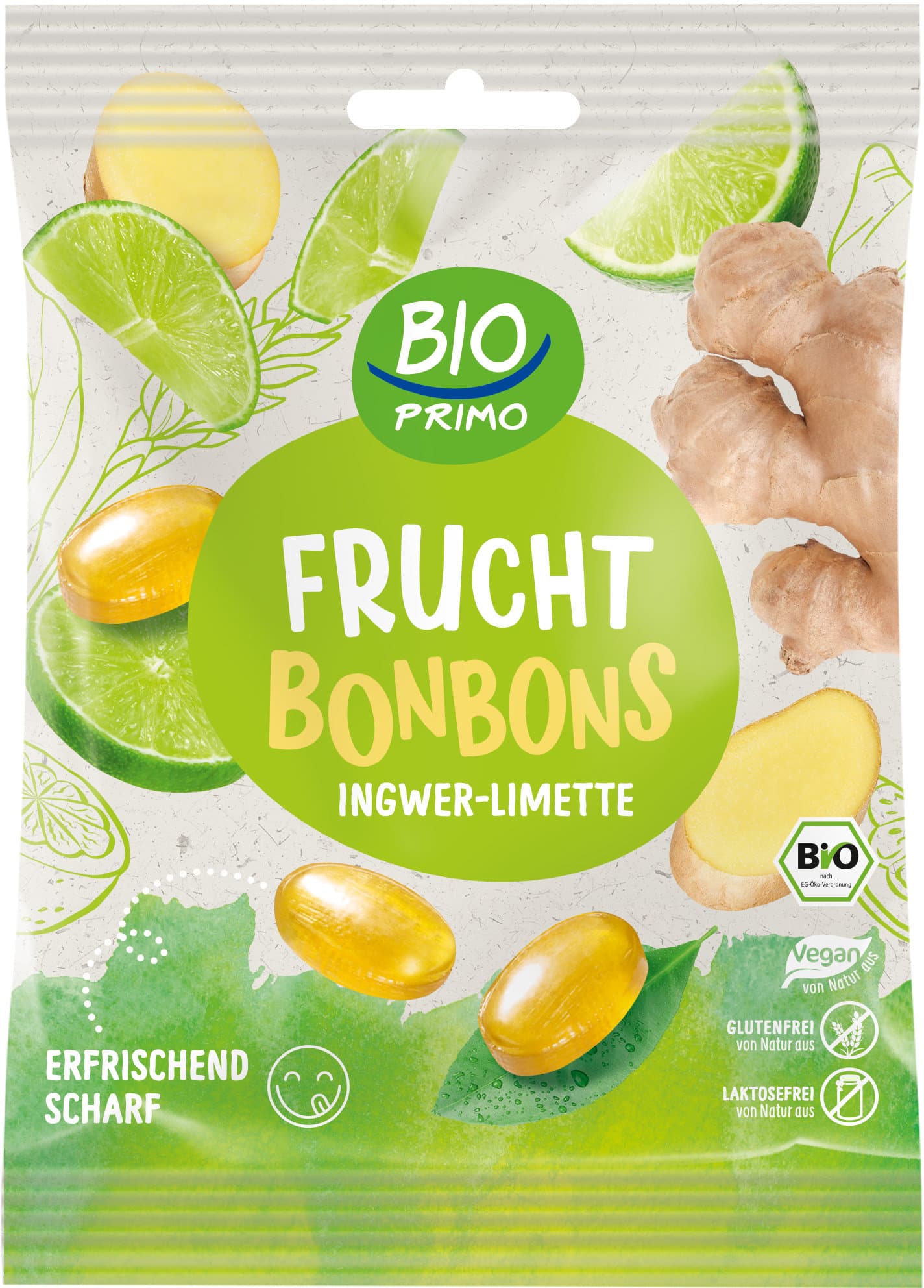 BIO PRIMO Bio Bonbons Ingwer-Limette