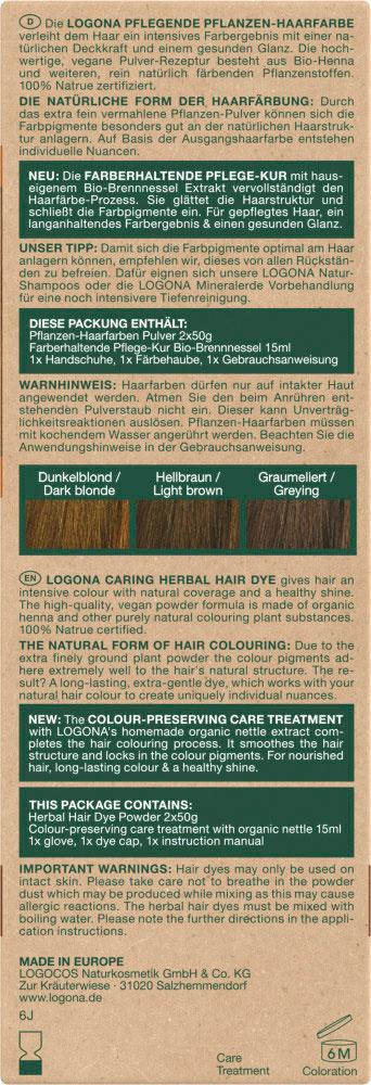 Produktbild LOGONA Pflegende Pflanzen-Haarfarbe Pulver 2 von 3
