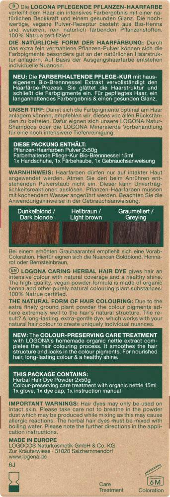 Produktbild LOGONA Pflegende Pflanzen-Haarfarbe Pulver 2 von 3