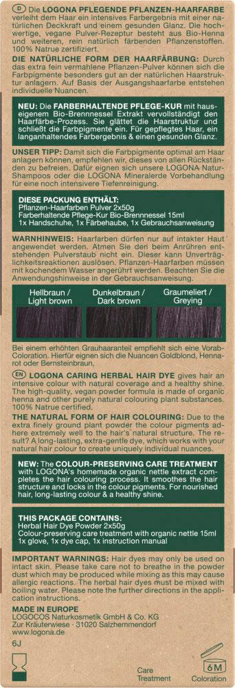 Produktbild LOGONA Pflegende Pflanzen-Haarfarbe Pulver 2 von 3