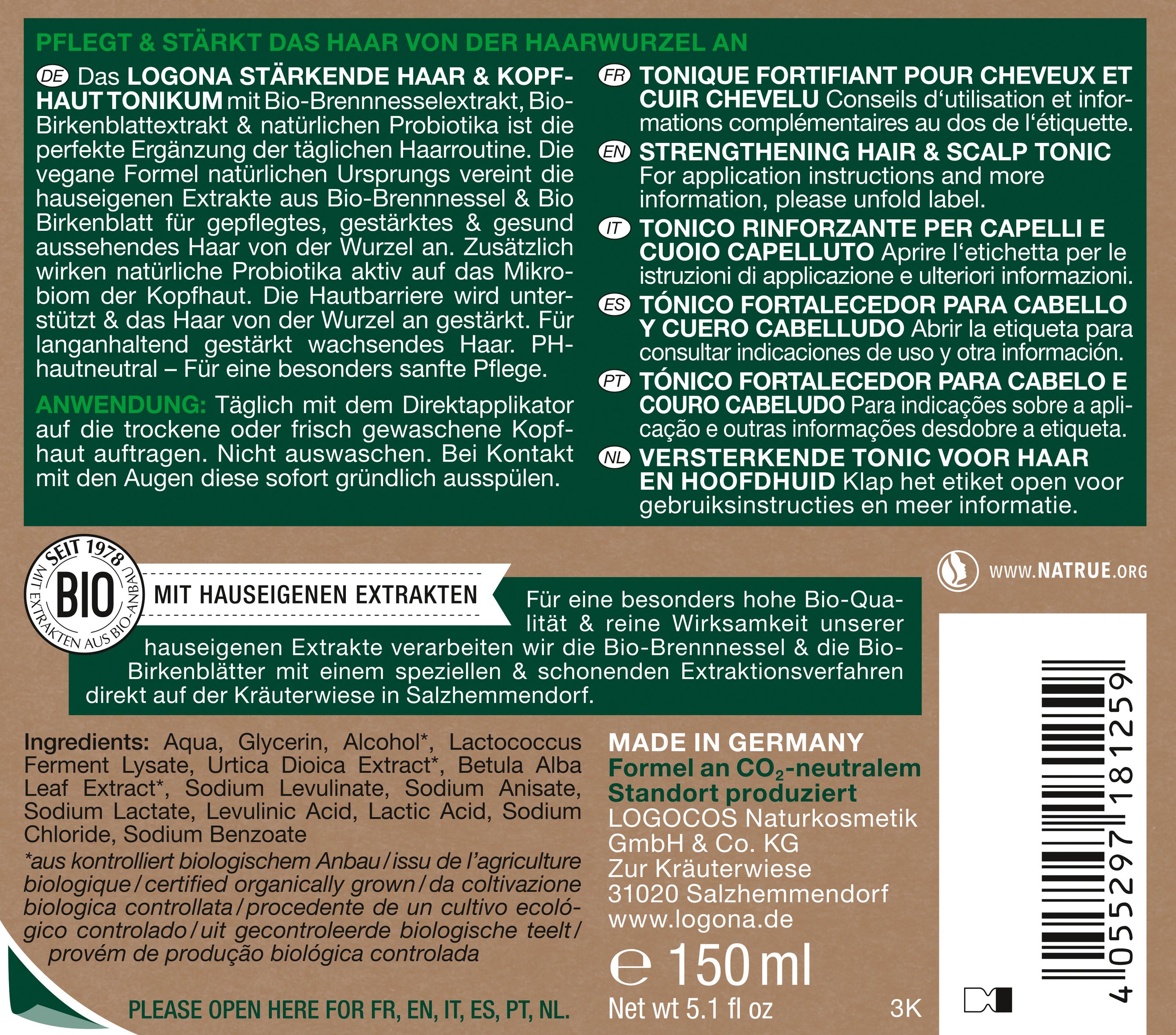 Produktbild LOGONA Stärkendes Kopfhaut Tonikum 2 von 2
