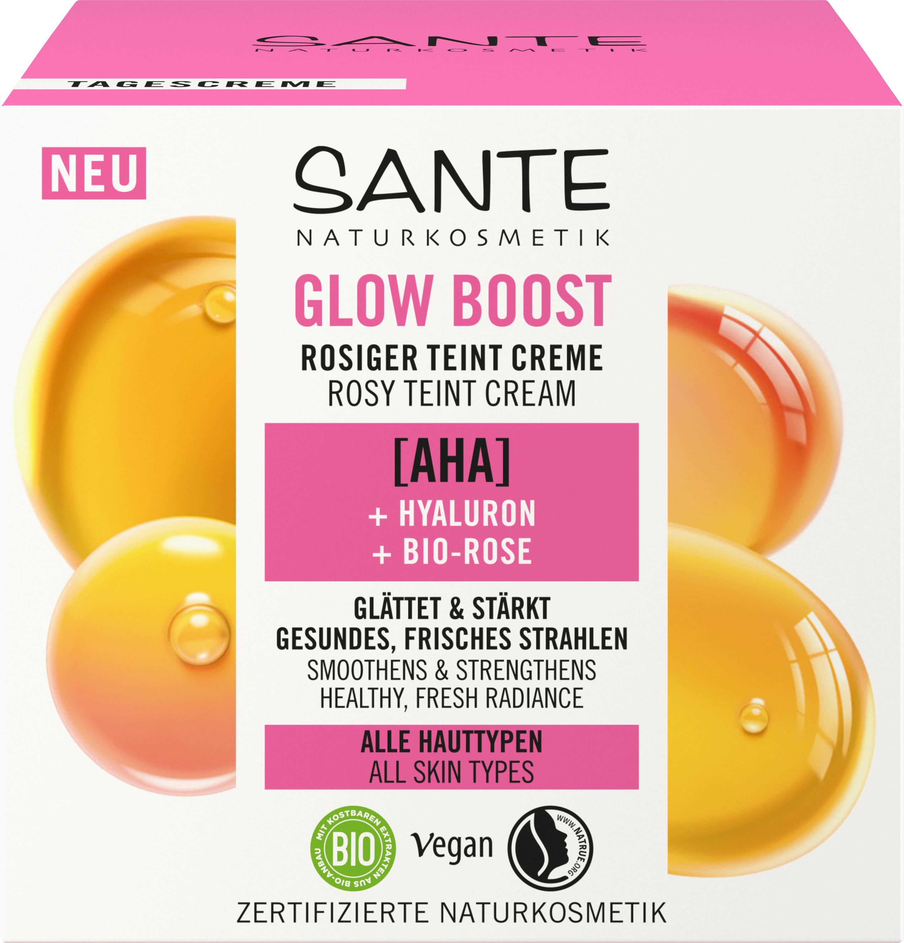 SANTE Glow Boost rosiger Teint Creme