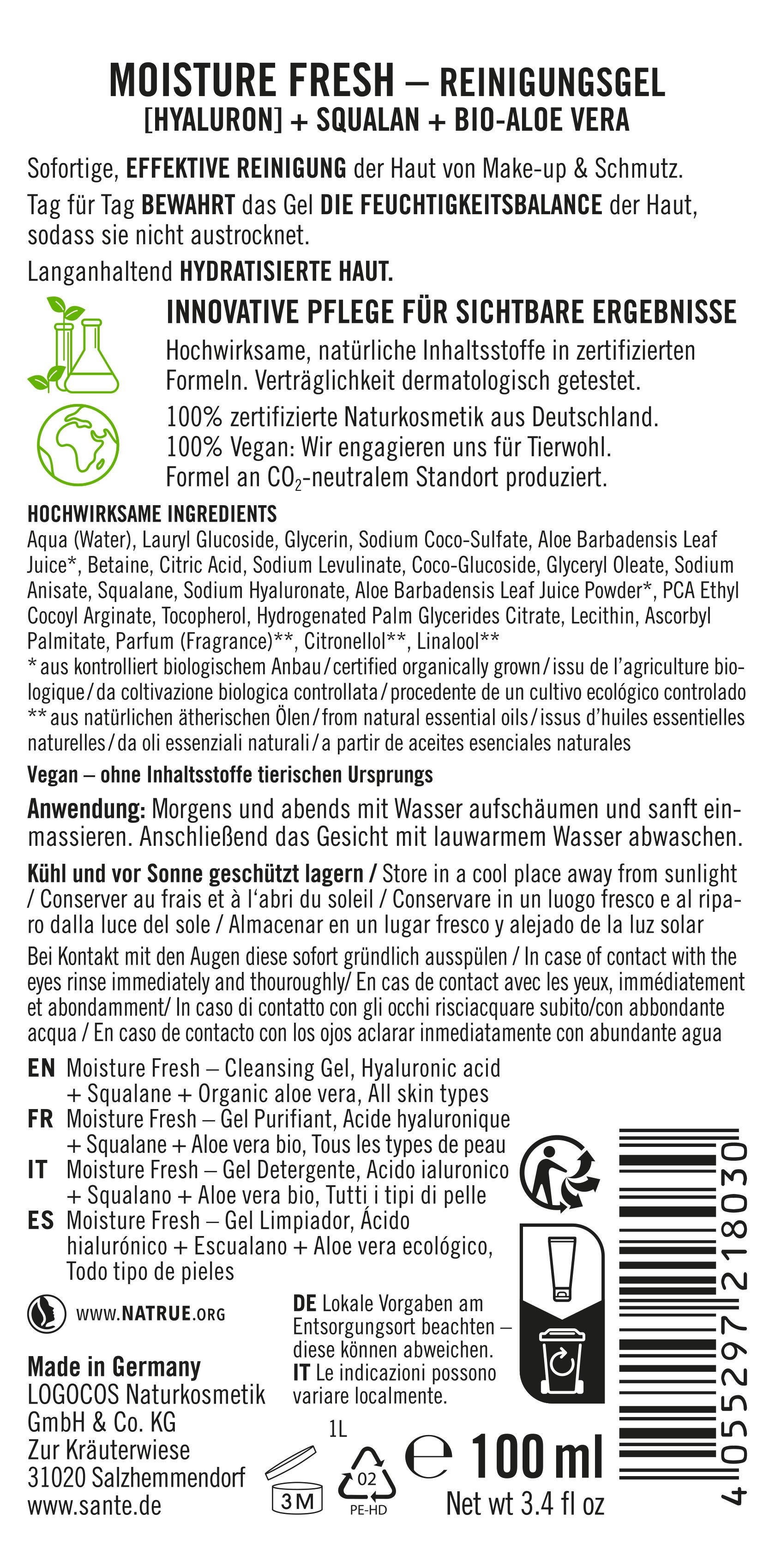 Produktbild SANTE Moisture Fresh Reinigungsgel 2 von 6