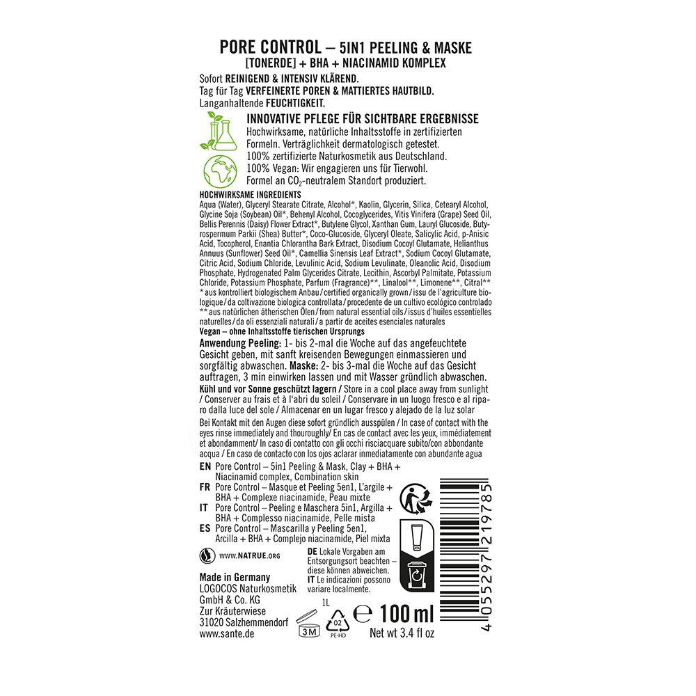 Produktbild SANTE Pore Control 5in1 Peeling&Maske 5 von 5