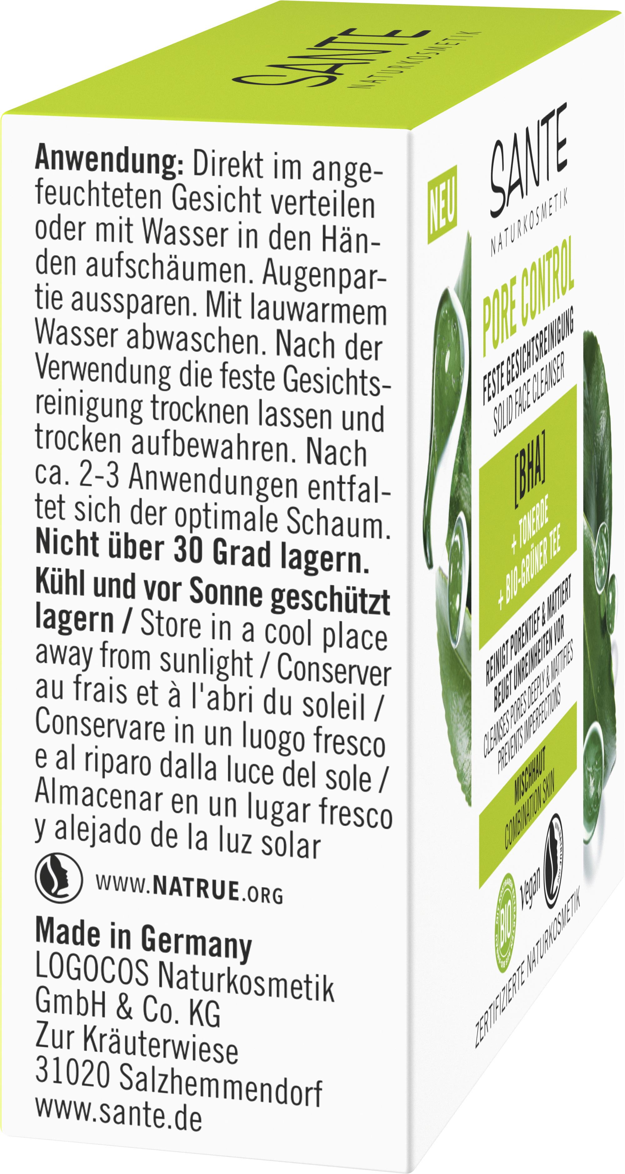 Produktbild SANTE Pore Control Gesichtsreinigung Fest 4 von 5