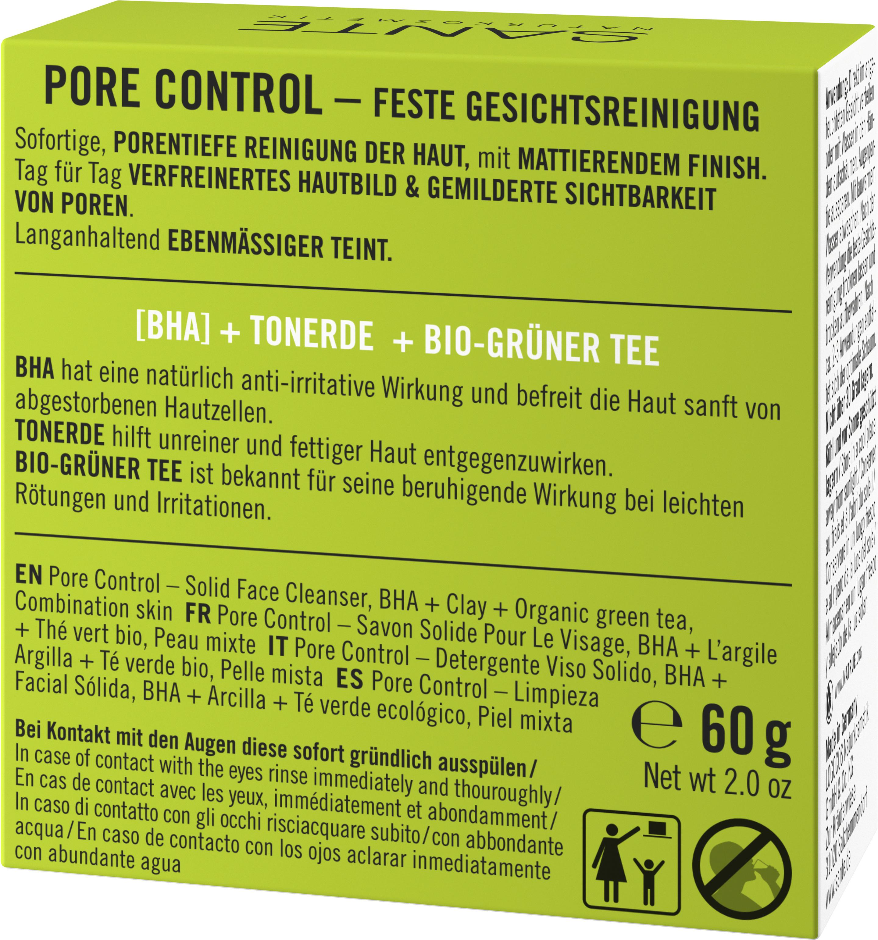 Produktbild SANTE Pore Control Gesichtsreinigung Fest 2 von 5