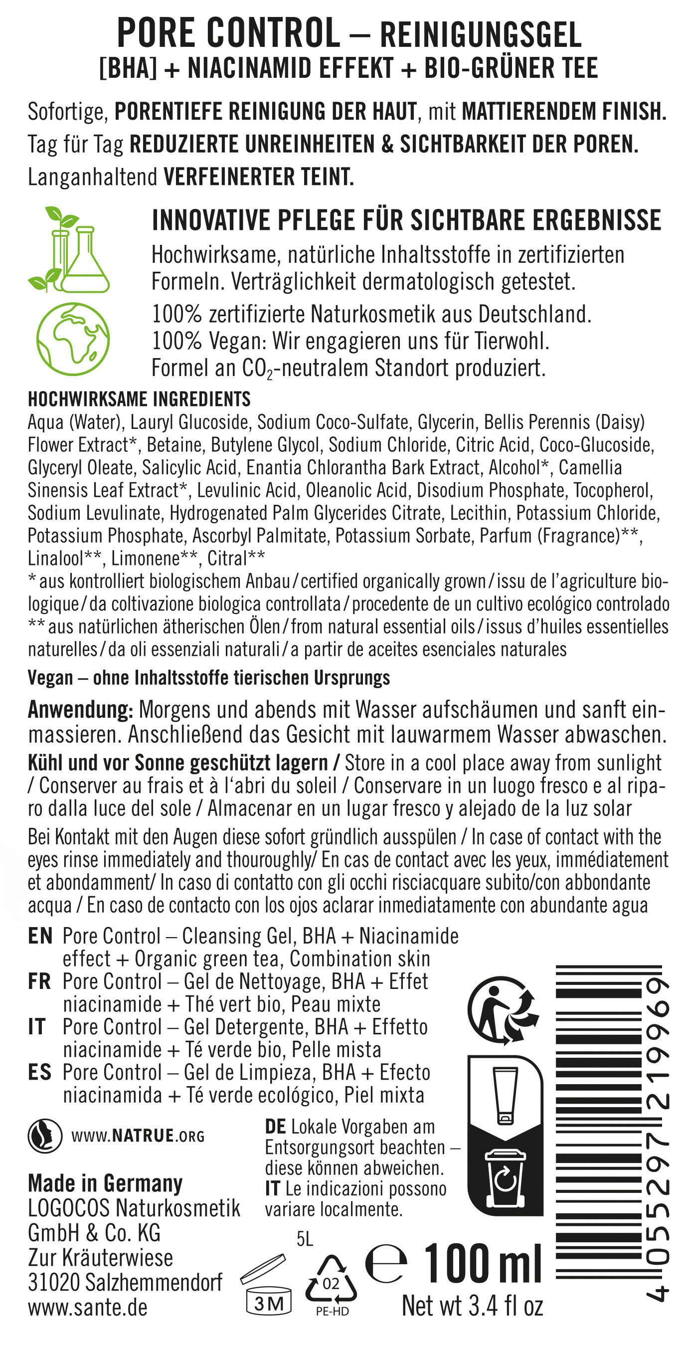 Produktbild SANTE Pore Control Reinigungsgel 3 von 3