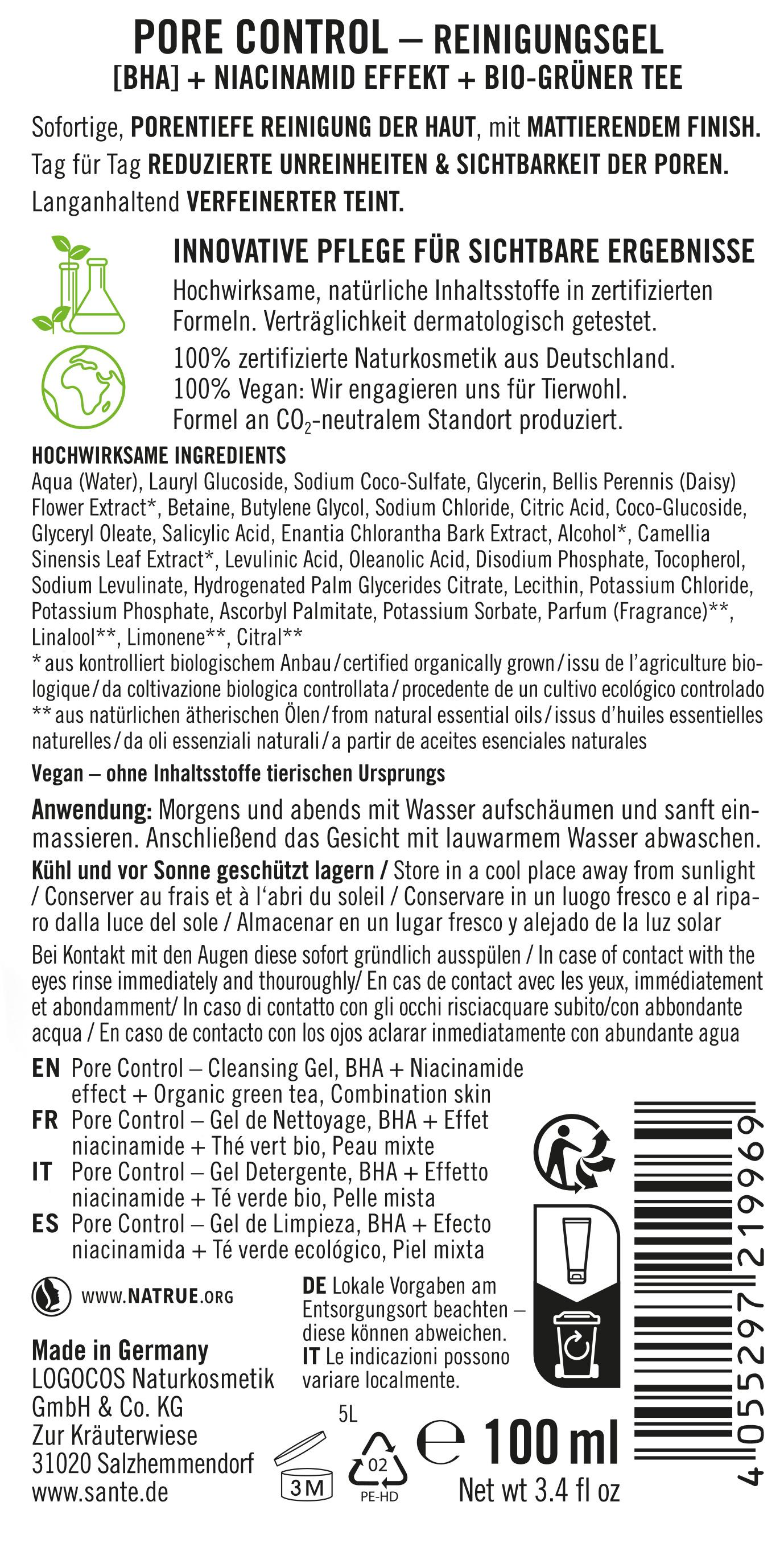Produktbild SANTE Pore Control Reinigungsgel 2 von 3