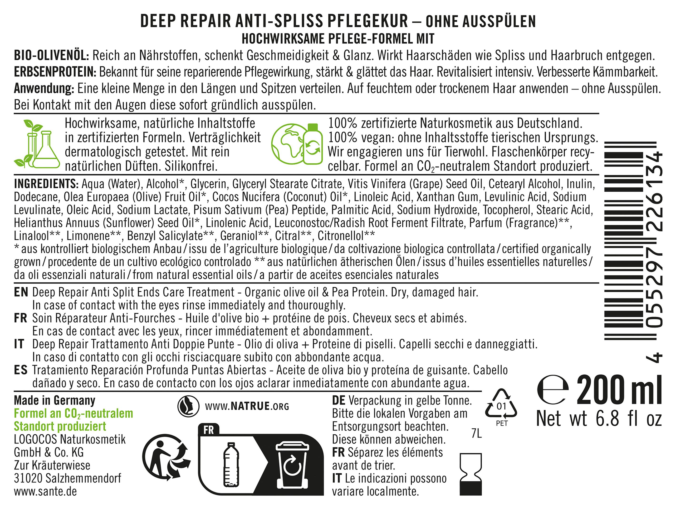Produktbild SANTE DEEP REPAIR ANTI SPLISS Haarkur 2 von 2