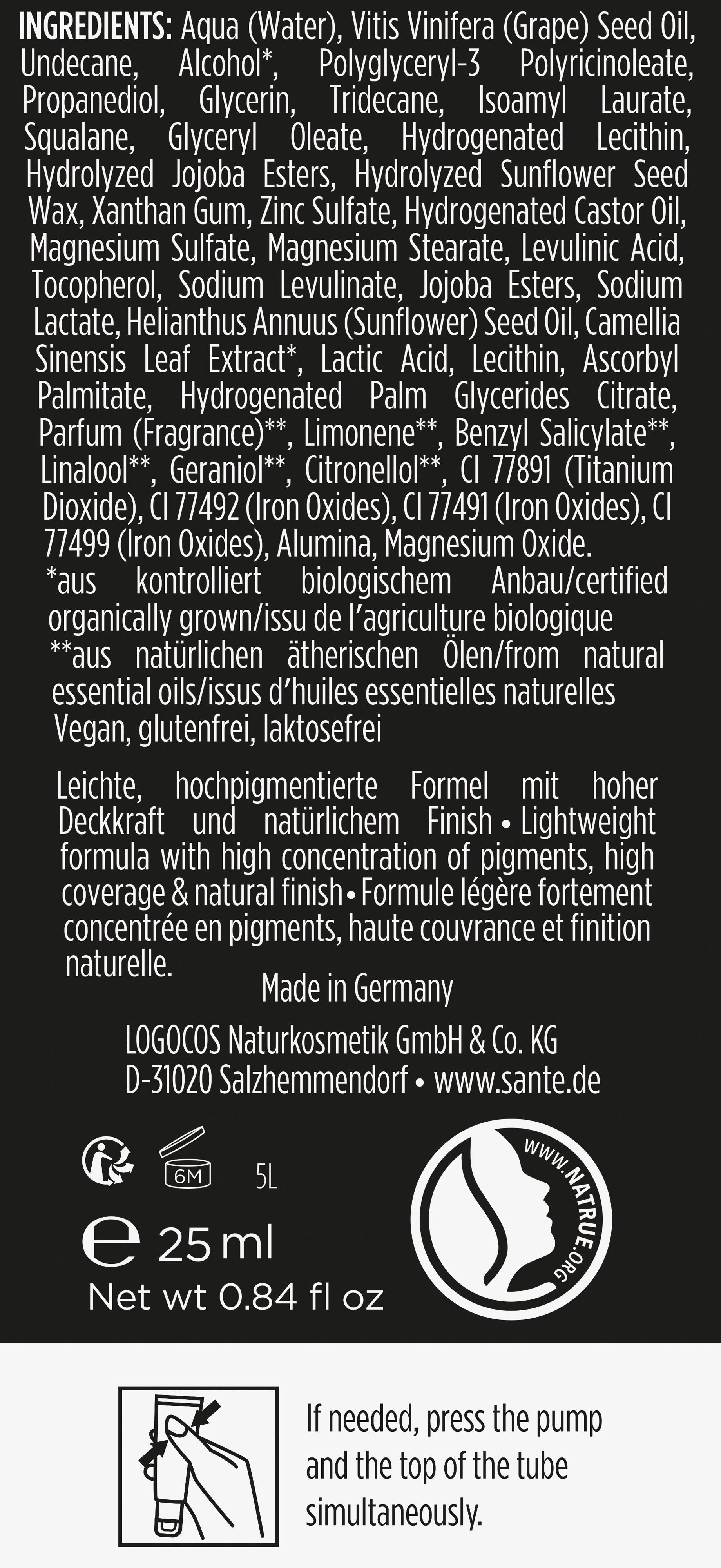Produktbild SANTE High Coverage Foundation 3 von 4