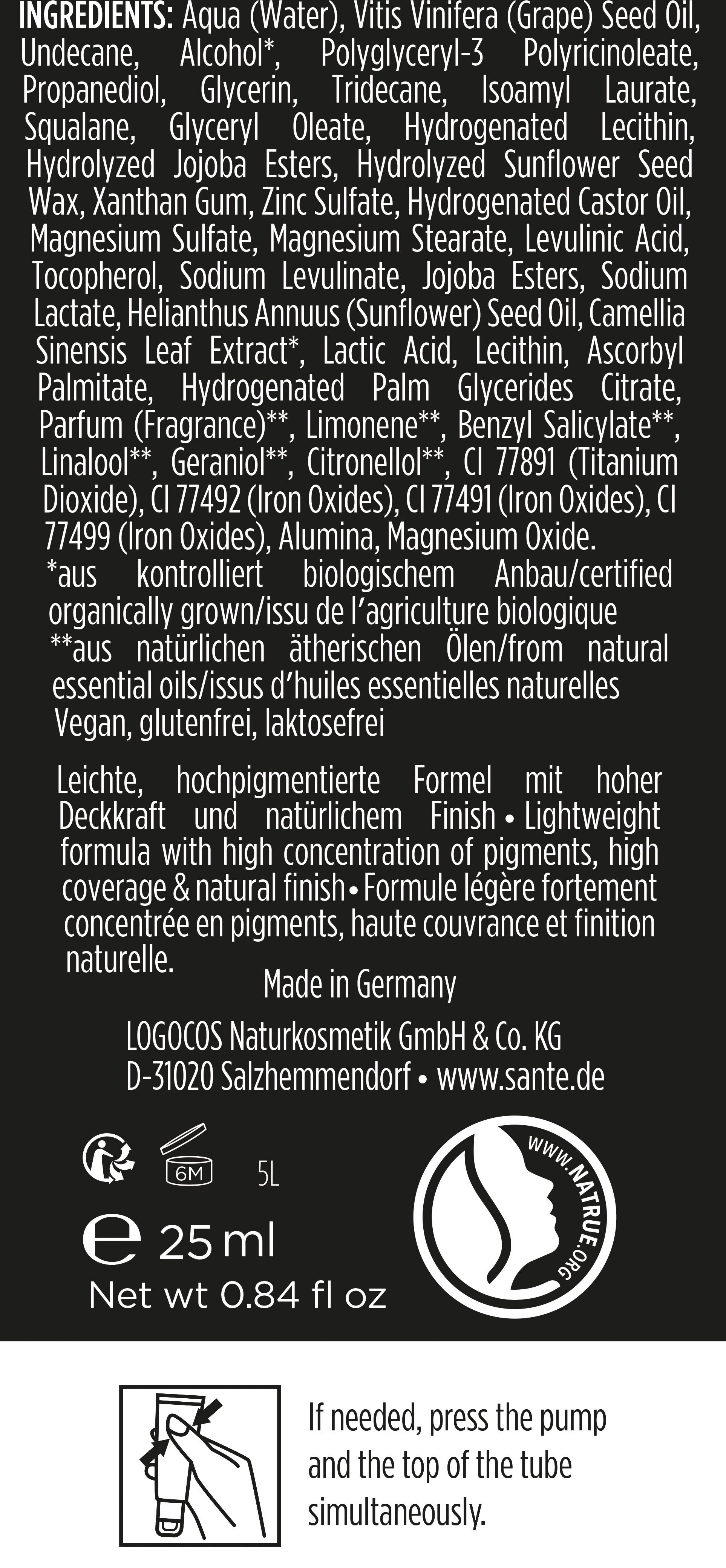 Produktbild SANTE High Coverage Foundation 2 von 3