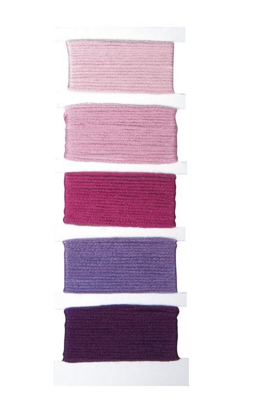 rayher BAUMWOLLGARN STITCH&KNOT PINK 5 FARBEN JE 10M 53564264