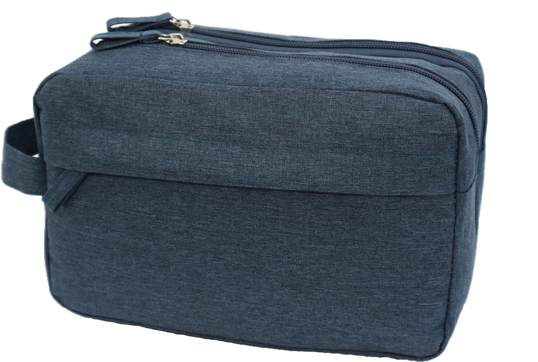 Kulturtasche blau meliert