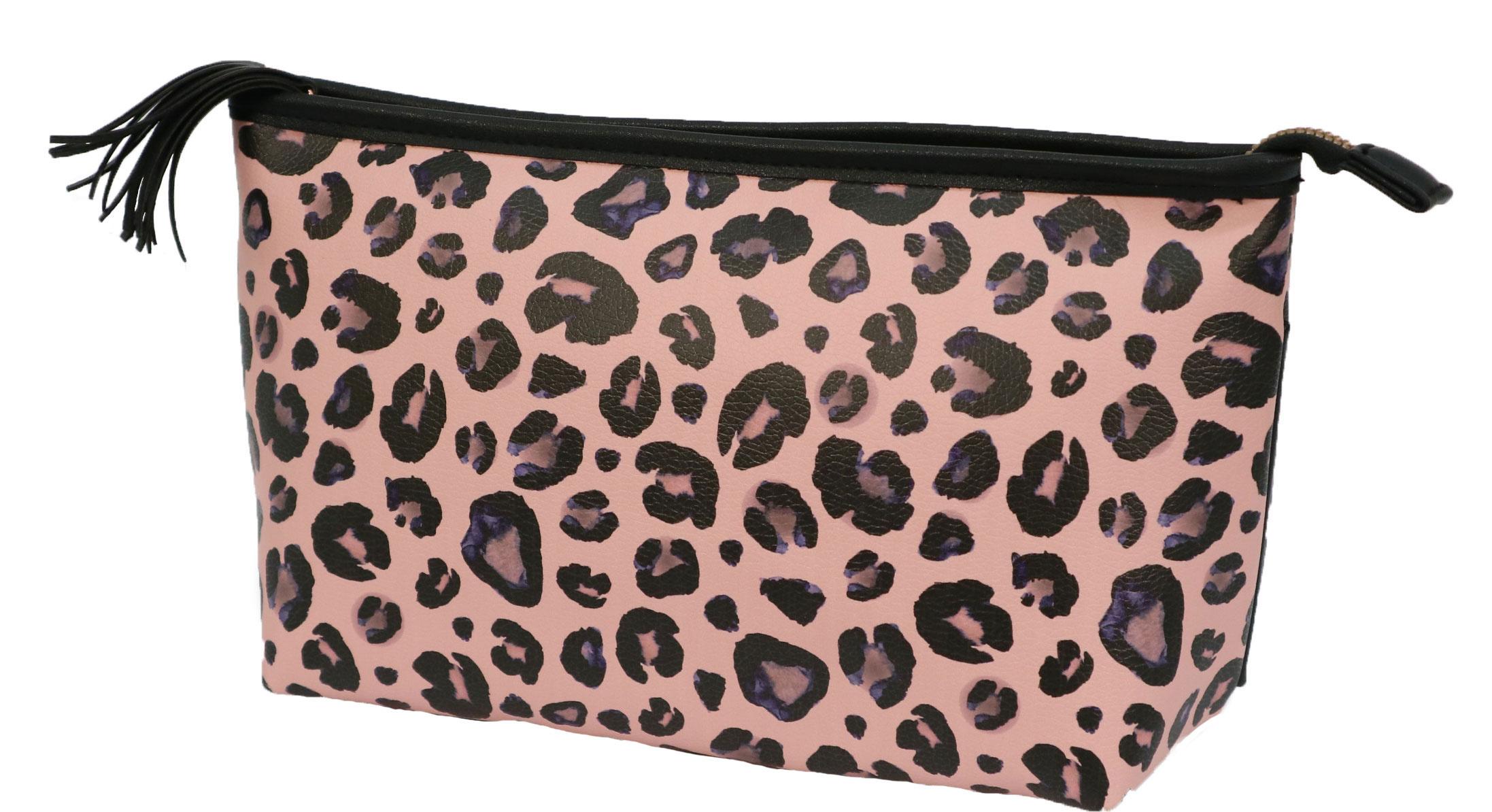 Kulturtasche schwarz / rosa