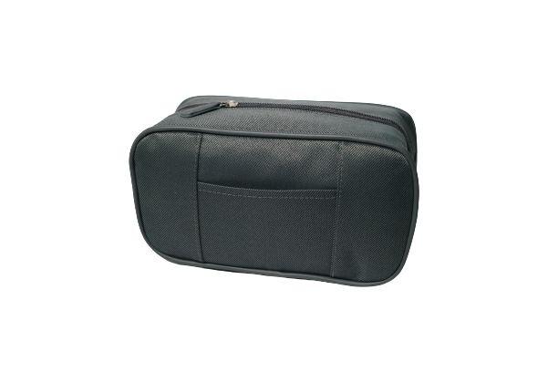 KANIA Kulturtasche Herren grau Boxform