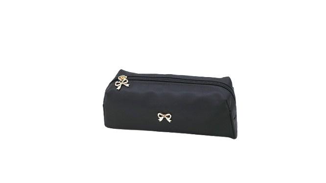 KANIA Kosmetiktasche schwarz mit Schleife