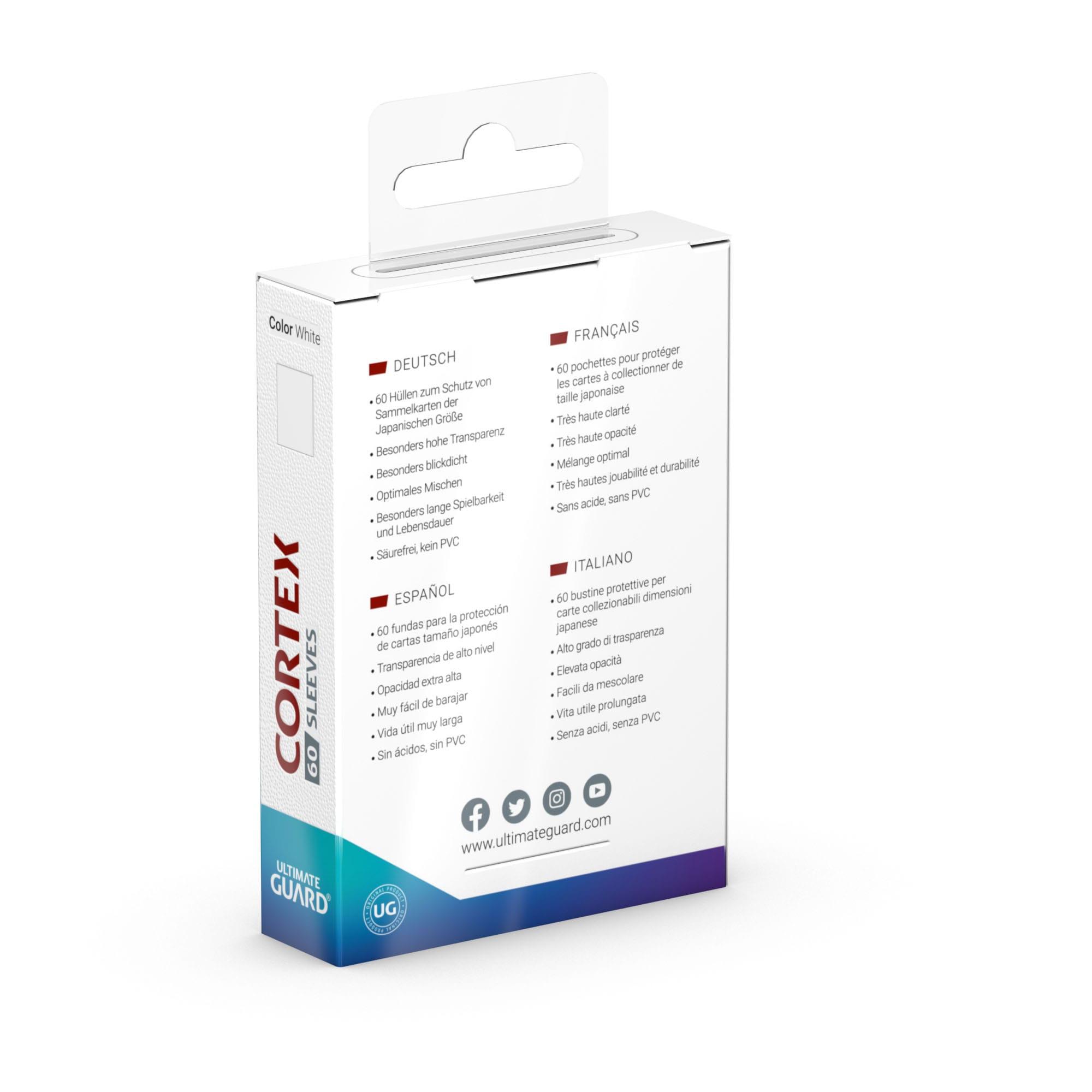Produktbild Ultimate Guard Cortex Sleeves Japanische Größe Weiß (60) 4 von 5