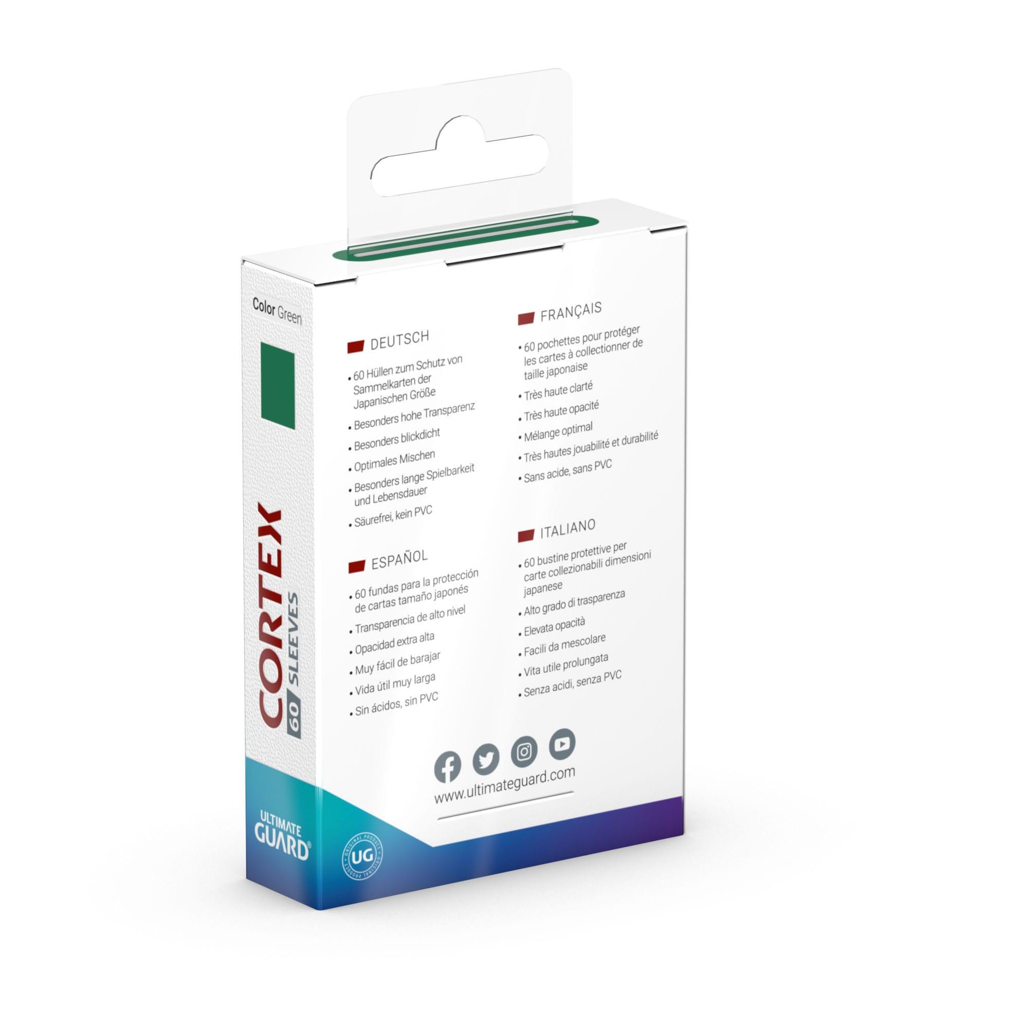 Produktbild Ultimate Guard Cortex Sleeves Japanische Größe Grün (60) 4 von 5