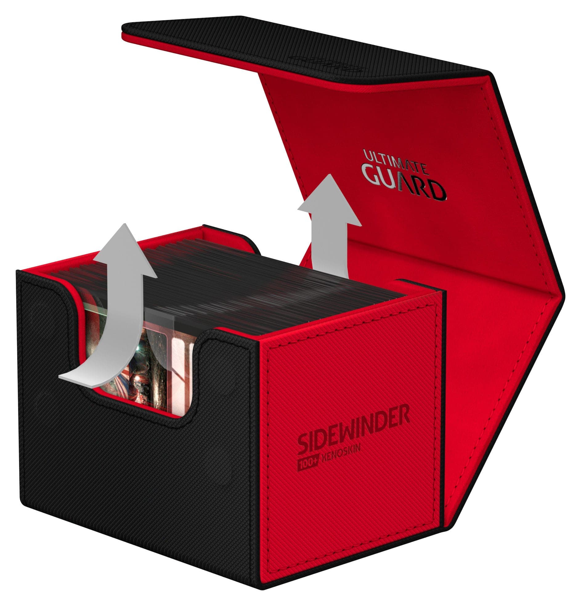 Produktbild Ultimate Guard Sidewinder 100+ XenoSkin SYNERGY Schwarz/Rot 4 von 7