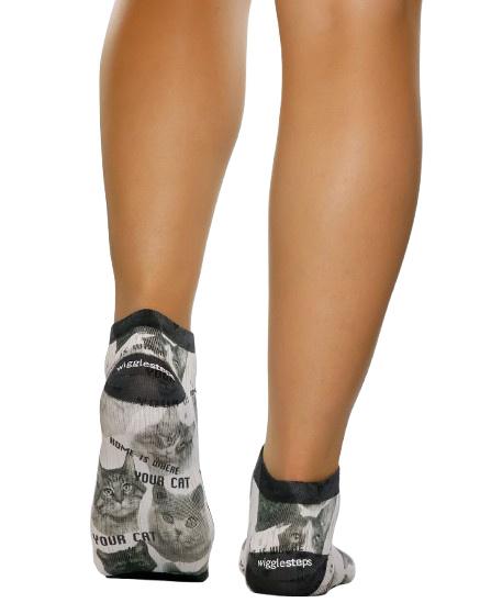 wigglesteps Damen Sneaker Socken Home Cat
