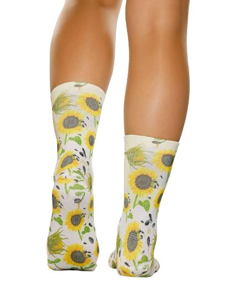 wigglesteps Damen Socken Sun Flower