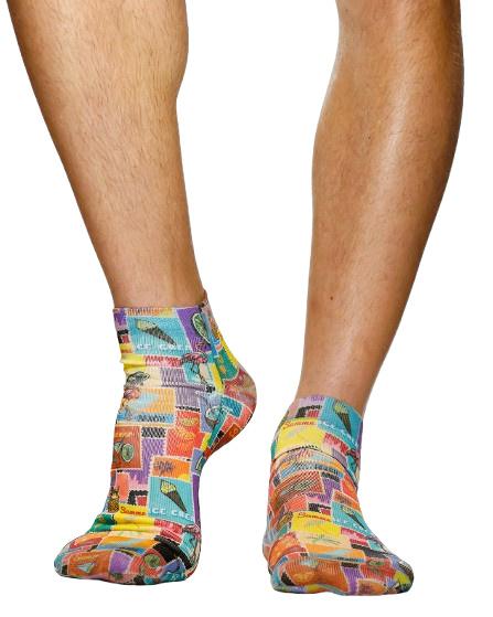 wigglesteps Herren Sneaker Socken Summer Post
